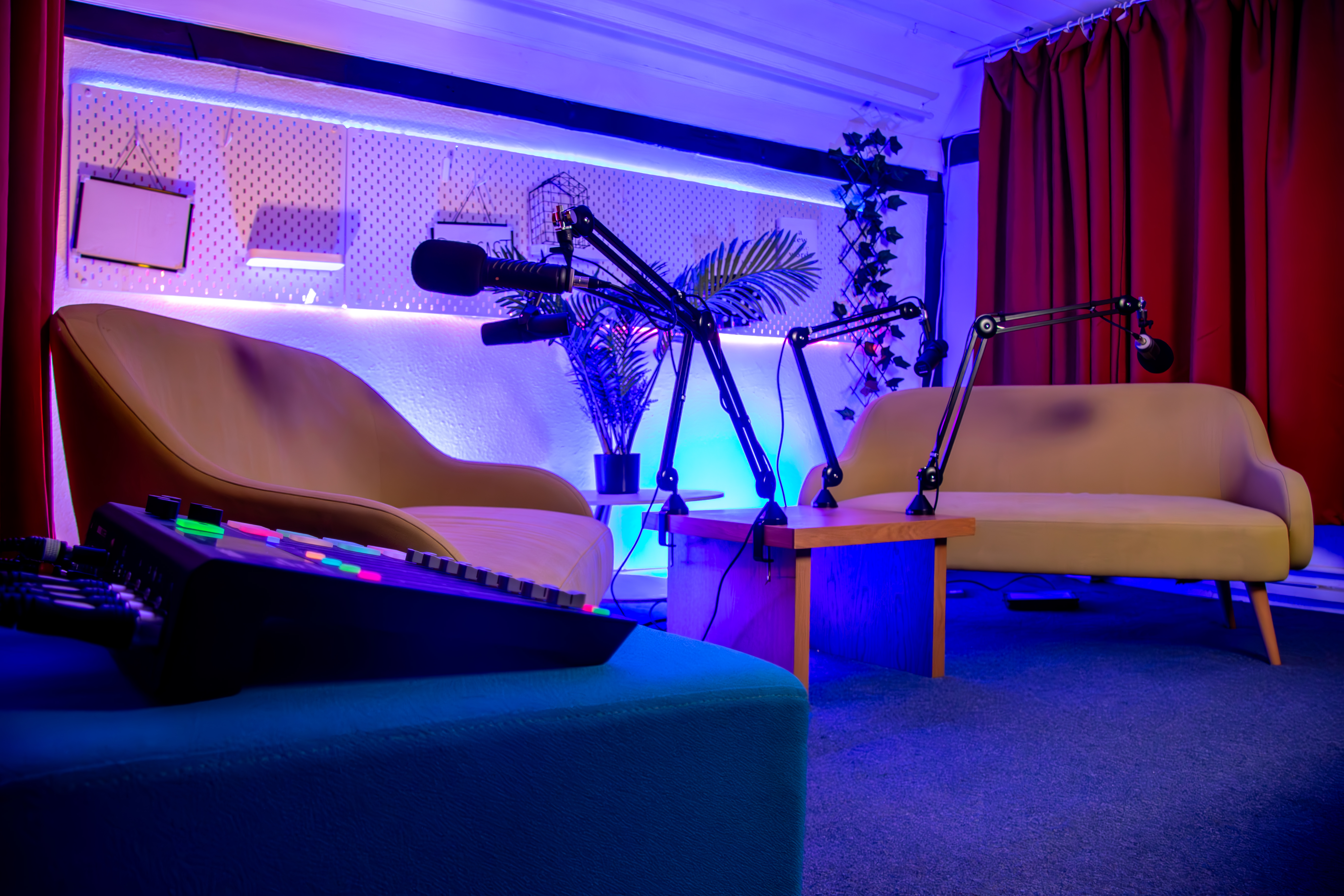 London Media Lounge podcast studio interior - the story behind our brand