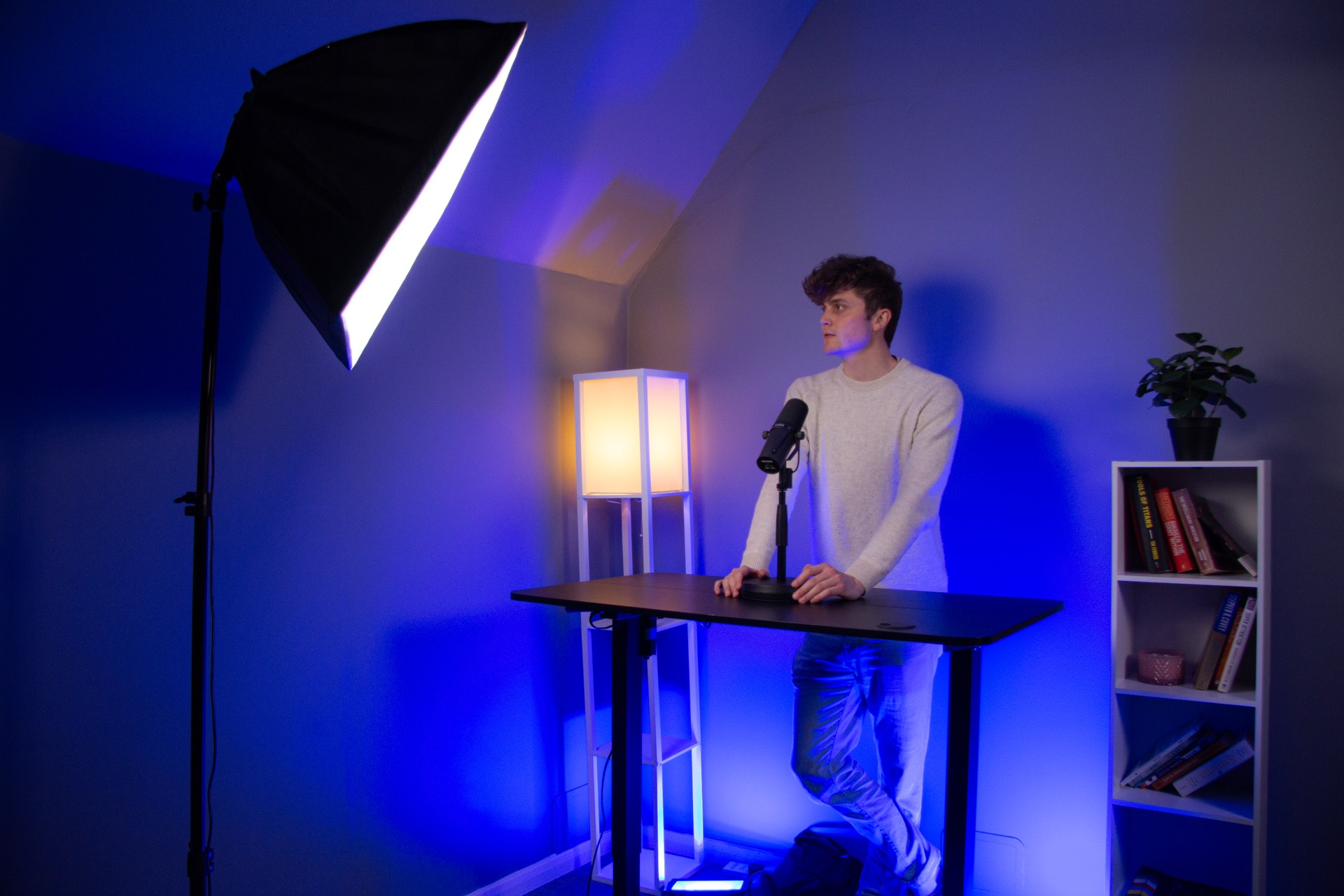 Best podcast studio in London - professional recording set at London Media Lounge